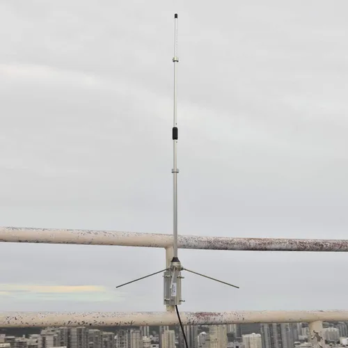 Vista 9 de HYS Radio móvil UHF de 100 vatios de frecuencia alterable Antena móvil de aleación de aluminio para 350-500 Mhz dispositivo repetidor Motorola