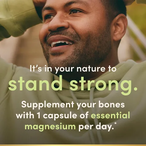 Vista 4 de Nature's Bounty Citrato de magnesio, suplemento de magnesio de alta absorción para la salud de todo el cuerpo con 150 mg de magnesio, vegetariano