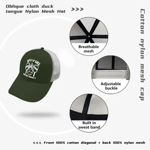Vista 7 de devor Hat Spitfire Pickleball Baseball Cap for Men Graphic Denim Hats Adjustable