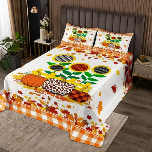 Vista 16 de Manfei Juego de colcha de Navidad para niños, tamaño individual, diseño de pinos de dibujos animados, decoración de habitación de niños y adultos