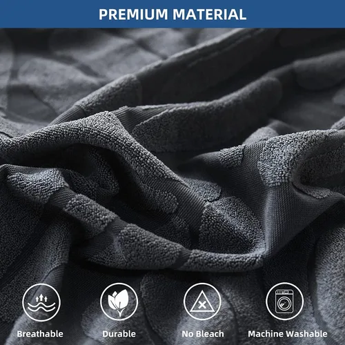 Vista 3 de EFELIM Fundas de cojín de terciopelo para cabina de comedor de caravana, tela jacquard elástica, funda de cojín para sofá de 2 plazas, protector