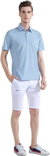 Vista 2 de EAGEGOF Polo de golf para hombre, manga corta, para deportes, ocio, suave, para adultos, para deportes al aire libre