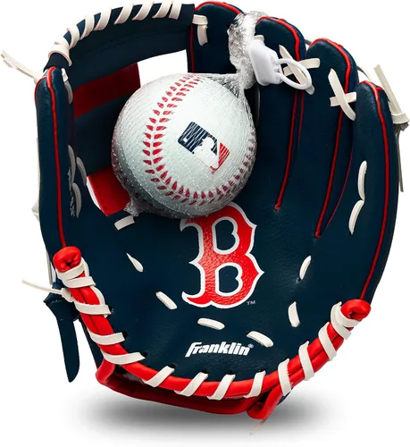 Vista 10 de Franklin Sports MLB Youth Teeball Glove and Ball Set - Kids Baseball and Teeball - Perfect First Kids Glove - 9.5