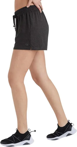 Vista 3 de Champion Pantalones cortos de jersey para mujer, pantalones cortos de gimnasio ligeros para mujer, pantalones cortos de jersey para mujer, 5 pulgadas