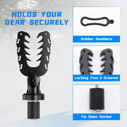 Vista 3 de KEMIMOTO Soporte para herramientas UTV, anclaje de amarre compatible con Polaris Ranger General, soporte para herramientas con amortiguadores