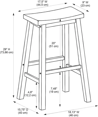 Vista 3 de Powell Taburete para muebles, blanco