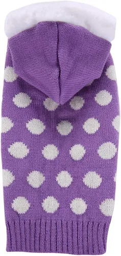 Vista 18 de Suéter de dos patas de algodón acanalado para Halloween, cuello alto a rayas alces estampado de Navidad para Teddy, Chihuahua, Shih Tzu, Yorkshire