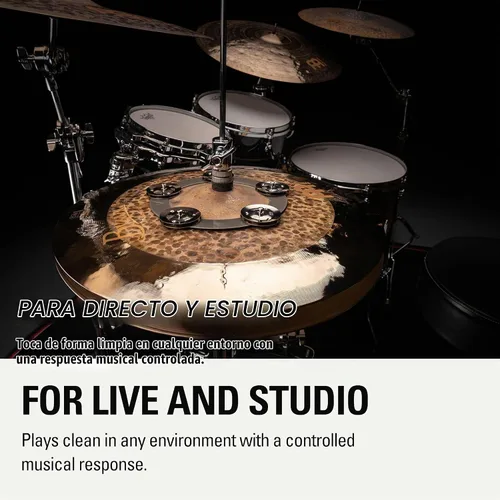 Vista 6 de Meinl Platillos Ching Ring Pandereta Jingle Efecto - NO HECHO EN CHINA Hihat/Crash/Ride/Stack/Effects, Stainless Steel, Bright Tone, No