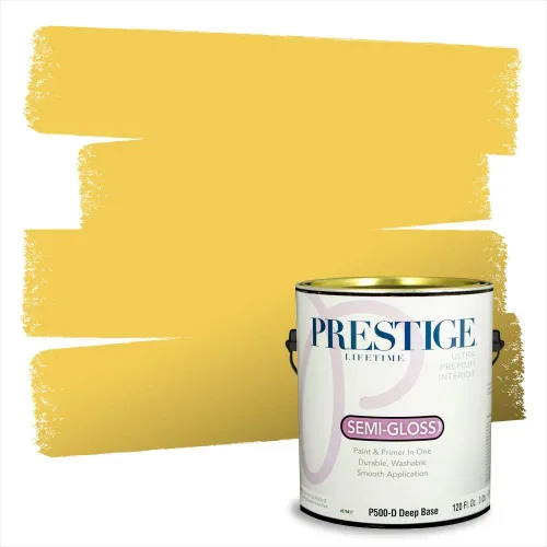 Vista 115 de PRESTIGE Pinturas de pintura exterior e imprimación en uno, 1 galón, plano, combinación comparable de Benjamin Moore* Pila de heno