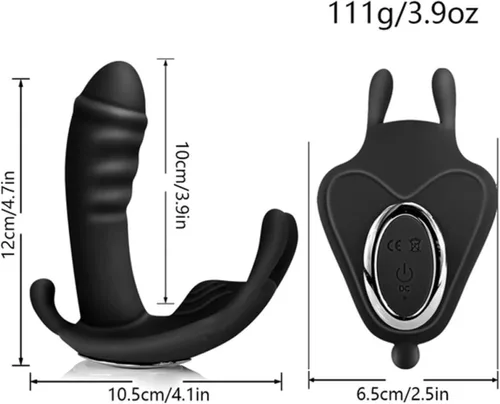 Vista 5 de Vibrador de mariposa ponible, vibrador, vibradores, control remoto, juguetes sexuales para mujeres, clítoris rápido orgasmo masturbándose juguetes