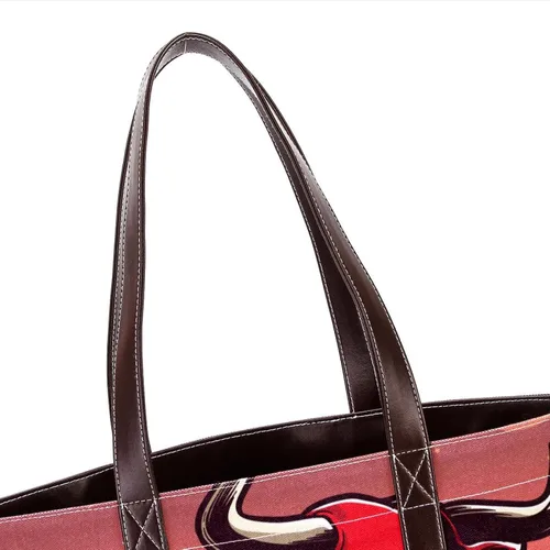 Vista 6 de Space Stars Rocket Planets - Bolsas grandes de lona de cuero para mujer, con asa superior y hombro