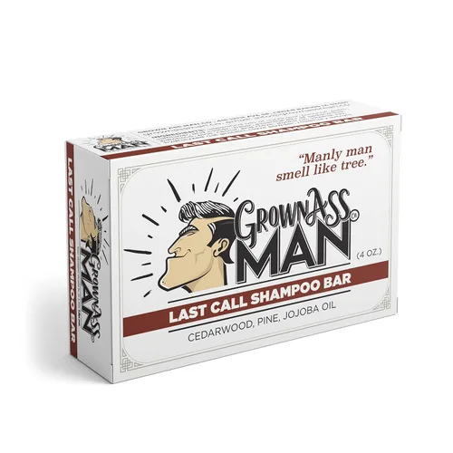 Vista 3 de Grown Ass Man Co. Paquete de baño completo para hombres, barra de champú, barra acondicionadora y barra corporal, rica espuma con aceites naturales