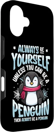 Vista 3 de Always Be Yourself Unless You Can Be A Penguin Case for iPhone 16