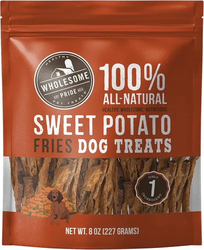 Vista 15 de Wholesome Pride - Caprichos de batata – premios naturales para perros – veganos, sin gluten y sin granos Sin conservantes, 100% batata, suavemente