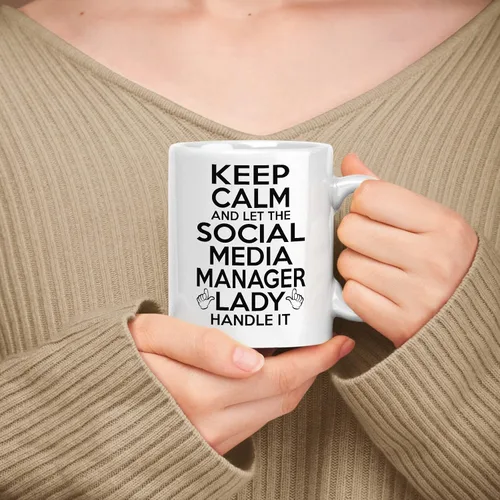 Vista 116 de Gift For Grant Writer Taza de cerámica blanca de 11 onzas, 15 onzas, Keep Calm & Let The Grant Writer Lady Handle It