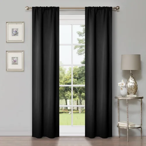 Vista 88 de Superior Blackout Curtains, Room Darkening, Bedroom, Drapes, Kitchen, Living Room Window Accents, Sun Blocking, Thermal, 2 Pack, Solid Blackout