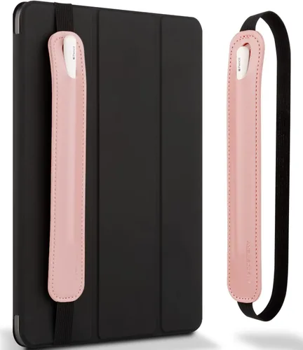 Vista 11 de Goospery Soporte para lápices compatible con Apple Pencil (1ª y 2ª generación) Funda de piel sintética, accesorios de bolsillo, banda elástica, Negro
