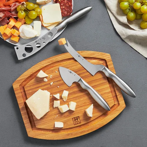 Vista 2 de ZWILLING Colección Juego de cuchillos de queso de 3 piezas para tabla de embutidos, juego de regalo