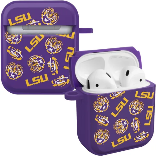 Vista 6 de Affinity Bands LSU Tigers HDX - Funda compatible con Apple AirPods Gen 1 y 2 (rayas de pintura)