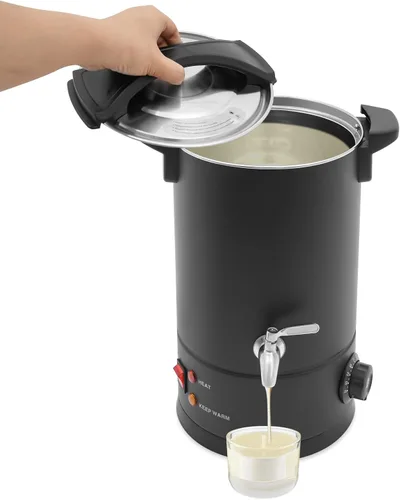 Vista 13 de Derretidor de cera para hacer velas, olla de fusión eléctrica comercial de cera de 10L/338.2 onzas con control de temperatura y boquilla de vertido