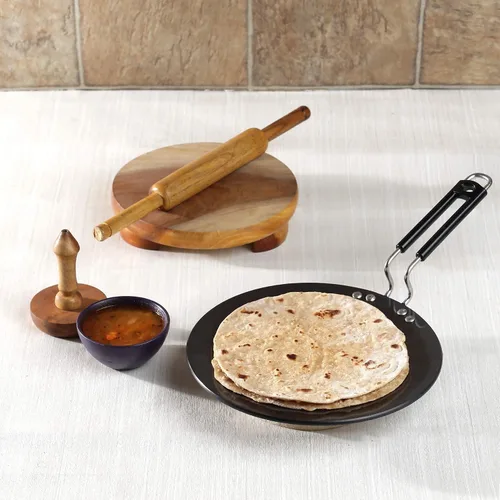 Vista 5 de Vinod Roti Tawa Anodizado Duro 28 cm (11") - Plancha para Crepas