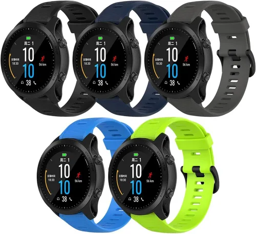 Vista 8 de Correa para Garmin Forerunner 945, correa de repuesto de silicona suave para reloj inteligente Garmin Forerunner 935 (sin rastreador)
