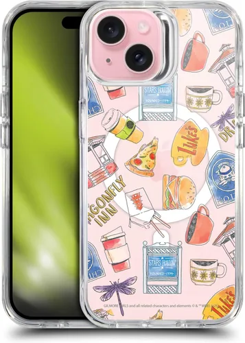 Vista 66 de Head Case Designs Gilmore - Funda negra a prueba de golpes con diseño de dibujos animados para niñas con licencia