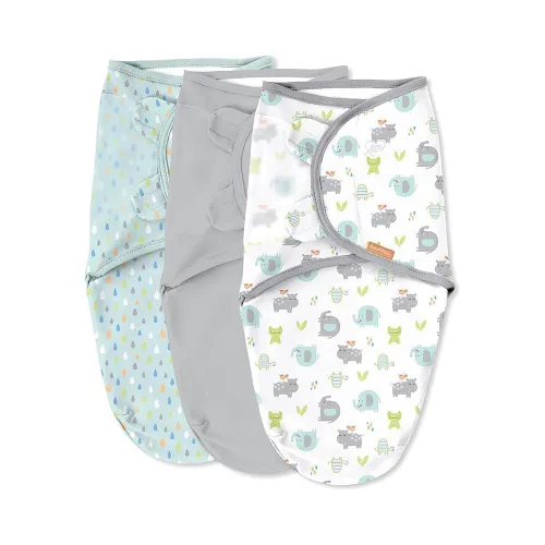 Vista 19 de SwaddleMe Manta original – Tamaño pequeño/mediano, 0-3 meses, paquete de 3 (corazones de bebé), fácil de usar, mantiene al bebé cómodo y seguro