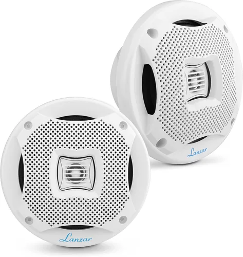 Vista 2 de LANZAR Altavoces marinos duales de 6.5 pulgadas + receptor marino estéreo Pyle Bluetooth