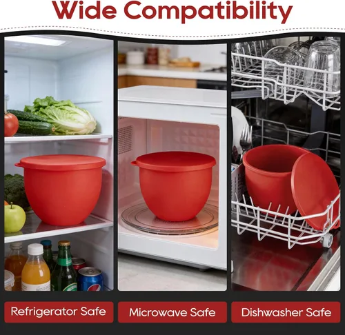 Vista 7 de KitchenAid - Revestimientos de silicona para batidora de pie inclinable de 5 cuartos de galón, cuencos de silicona de grado alimenticio