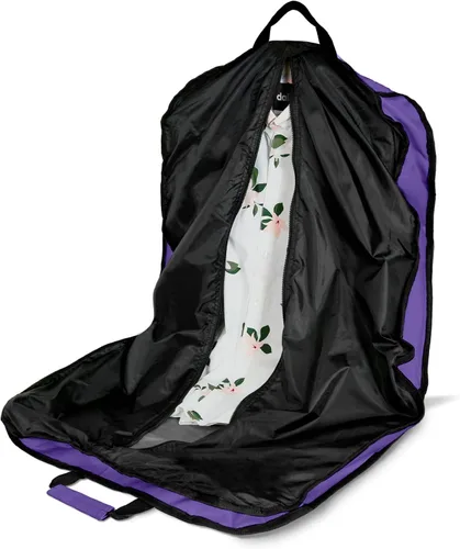 Vista 5 de DALIX 39" Bolsa de ropa Trajes Vestidos Ropa Plegable Zapato Bolsillo en Púrpura