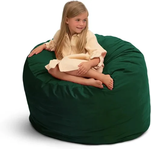 Vista 8 de ULTIMATE SACK Puf de gran tamaño de 3 pies para adultos, funda de piel