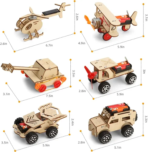 Vista 5 de Kits STEM para niños de 8 a 10 años, 10 a 12 años, 6 juegos de proyectos