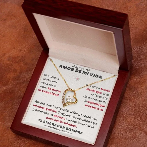 Vista 7 de para el Amor de mi vida - Collar Por Siempre Amor - Forever Love Rojo