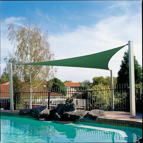 Vista 2 de Coolaroo Coolhaven - Kit de vela para exteriores, 95 % de bloqueo UV, transpirable, con herrajes de acero inoxidable para patio, terraza, jardín