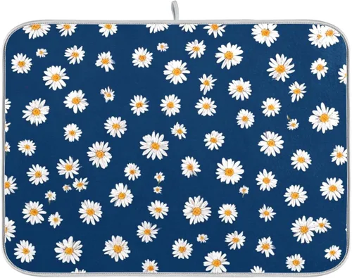 Vista 65 de Tapete de secado de platos para encimera de cocina, tapete de secado de platos, tapete escurridor de platos, almohadilla de microfibra absorbente