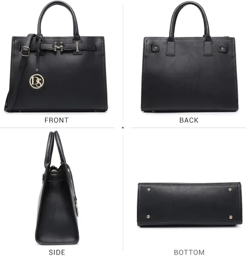 Vista 3 de Dasein Bolsos de mano con correa larga para mujer, con asa superior, con correa larga