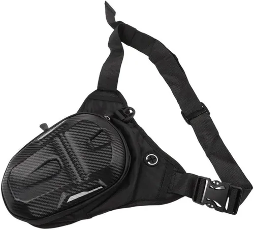 Vista 2 de Bolsa de pierna de motocicleta PVC resistente al agua 10.2 in Negro