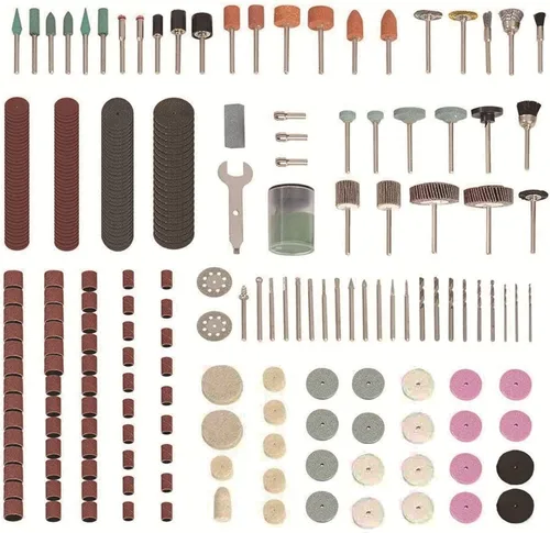 Vista 2 de Kit de accesorios para herramientas rotativas de 276 piezas, ajuste universal para un fácil corte, tallado y pulido
