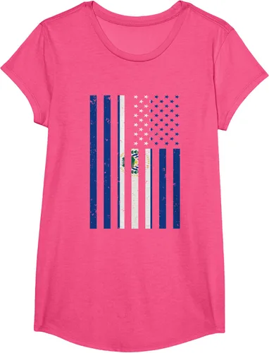 Vista 14 de El Salvador Shirt - El Salvador USA America Flag Men Women T-Shirt