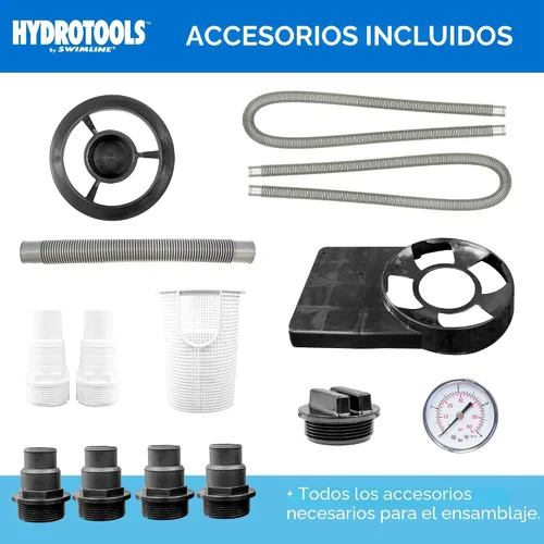 Vista 8 de SWIMLINE HYDROTOOLS Sistema completo de filtro de arena, tanque de 14 pulgadas, para piscinas sobre el suelo y enterradas de hasta 10,500 galones