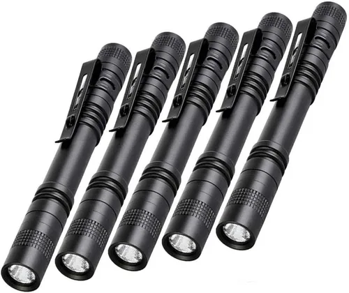 Vista 9 de Linterna de la pluma,2PCS llevó las linternas de la luz de la pluma con el clip,Mini linterna de bolsillo pequeña linterna de inspección de Penlight