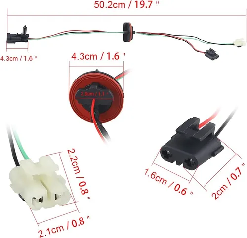 Vista 3 de WMPHE Compatible con arnés de cableado de lámpara de faros delanteros Dodge Ram 1500 2500 3500 4500 5500 2010 2011 2012 2013 2014 2015 2016 2017