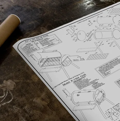 Vista 2 de The Trailer Parts Outlet - 1304 - Plan de Pit & Grill - Pasos prácticos con Blueprint