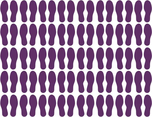 Vista 38 de LiteMark Calcomanías de vinilo para piso, calcomanías de línea para suelo de aula, oficinas, bailes, eventos, marcadores de puntos duraderos con Azul