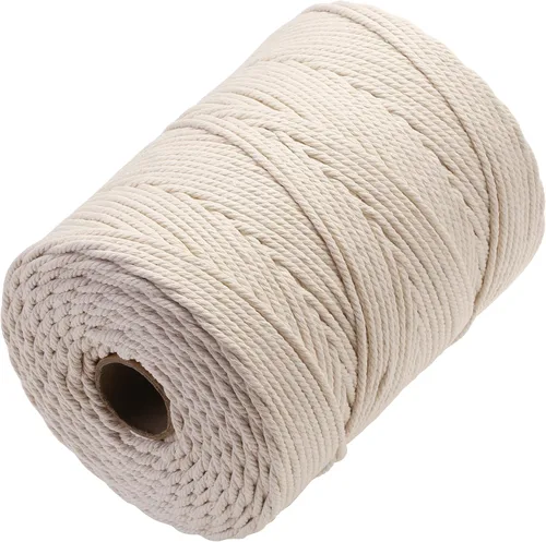 Vista 33 de Cuerda de macramé de 2 mm x 349 metros de cuerda de algodón natural para macramé, cuerda de macramé de color, cuerda de algodón suave, suministros