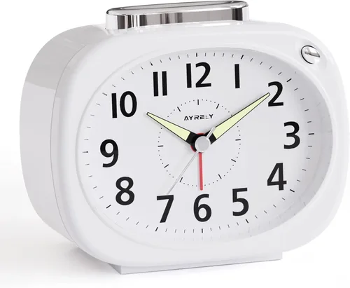 Vista 10 de AYRELY® Reloj despertador analógico de 4,5 "para personas que duermen Verde
