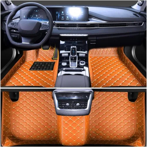 Vista 6 de Tapete para piso de automóvil hecho a medida para el 96% de los modelos de automóvil, cobertura completa, protección interior, impermeable, Beige