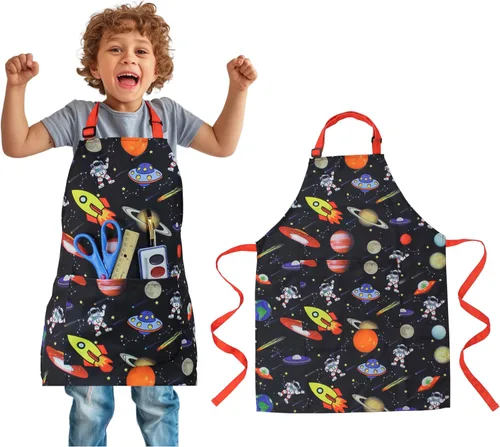 Vista 8 de Delantal para niños - cocina, jardinería, artista, pintura, limpieza, horneado, cerámica, chef, cocina, regalo para niños, niñas