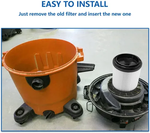 Vista 6 de Filtro de repuesto para aspiradora HEPA compatible con Shop-Vac 90398, 903-98, 9039800, 903-98-00 Hangup Filtro de cartucho de repuesto